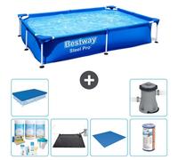 Bestway Steel Pro, rectangular, 221x150x43 cm, de 7 piezas, modelo S21514
