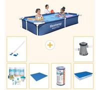 Bestway Steel Pro, rectangular, 221x150x43 cm, de 7 piezas, modelo S21516