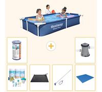 Bestway Steel Pro, rectangular, 221x150x43 cm, de 7 piezas, modelo S22061