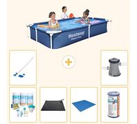 Bestway Steel Pro, rectangular, 221x150x43 cm, de 7 piezas, modelo S22062