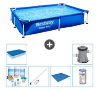Bestway Steel Pro, rectangular, 221x150x43 cm, de 7 piezas, modelo S22212