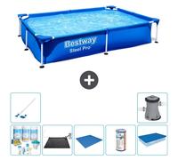 Bestway Steel Pro, rectangular, 221x150x43 cm, de 8 piezas, modelo S21513