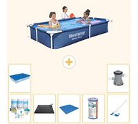 Bestway Steel Pro, rectangular, 221x150x43 cm, de 8 piezas, modelo S21513