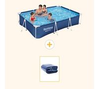 Bestway Steel Pro, rectangular, 300x201x66 cm, de 2 piezas, modelo S22296