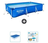 Bestway Steel Pro, rectangular, 300x201x66 cm, de 3 piezas, modelo S22713