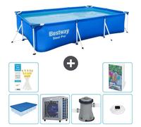 Bestway Steel Pro, rectangular, 300x201x66 cm, de 5 piezas, modelo S106