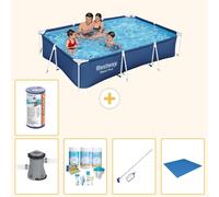 Bestway Steel Pro, rectangular, 300x201x66 cm, de 6 piezas, modelo S22088