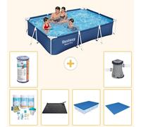 Bestway Steel Pro, rectangular, 300x201x66 cm, de 7 piezas, modelo S21546