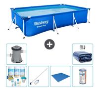 Bestway Steel Pro, rectangular, 300x201x66 cm, de 7 piezas, modelo S22253