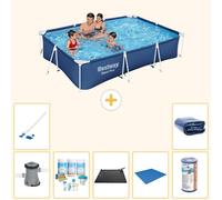 Bestway Steel Pro, rectangular, 300x201x66 cm, de 8 piezas, modelo S21569