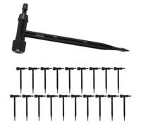 BESTYASH 20 Unidades Emisor de Goteo Ajustable Negro de PP para Riego | Compatible con Mayoría de Sistemas, Resistente al Clima, Instalación Fácil, para Cama de Flores y Plantas