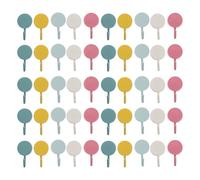 BESTYASH 50 Mini Ganchos Adhesivos de Plástico Macaron para Colgar Llaves y Utensilios de Cocina, sin Taladro, Fuerte Capacidad de Carga para Almacenamiento Hogar