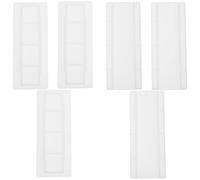 BESTYASH 6 Juegos Fijador de Enchufes de Pared, Soporte para Regleta y Cables, Blanco, Abs, Montaje Autoadhesivo sin Daños, Ganchos Multifunción, para Hogar y Oficina