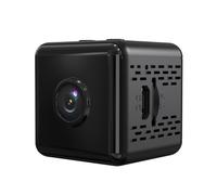 BESTYASH Cámara de Seguridad Mini WiFi 1080p Negro Abs para Interior