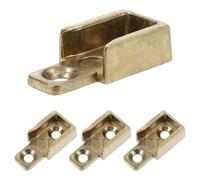 BESTYASH Cerradero de ventana abatible de aleación de zinc, juego de 4 piezas, placa de cierre para ventana de guillotina, herrajes de seguridad para ventanas corredizas en el hogar