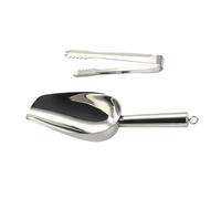 BESTYASH Pinza para Pala de Hielo de Acero Inoxidable Ligera y Lisa, Adecuado para Cocina y Almacenamiento de Harina en Tiendas, Color Plata Resistente