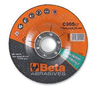 Beta 11069 115X3.2 Discos de corte para piedra y mármol para amoladora, diámetro 115 mm, grosor 3,2 mm, agujero 22,23 mm