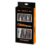 Beta 1208E/RTX-D7 - Serie de 7 llaves macho con mango Evox para tornillos con huella Tamper Resistant Torx(R) (art. 1208E/RTX)