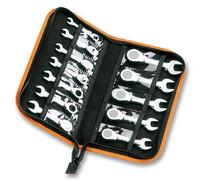 Beta 142C/A12 - Juego de 12 llaves combinadas cortas con carraca (art. 142C) en estuche