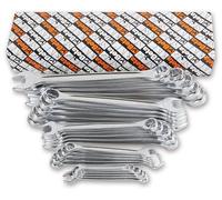 Beta Tools - Juego de llaves combinadas 42/S26 - 26 llaves, acero cromado, tenedores y polígono 15°