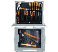 BETA - 5990V1 Surtido de 44 herramientas útiles para un mantenimiento ordinario con bandeja suave de EVA, el kit es compatible con la maleta de herramientas COMBO C99V1 no incluida, 059900001