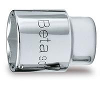 Beta 900K 12 - Llaves de vaso con cuadrado hembra 1/4", boca hexagonal, cromadas