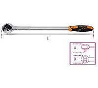 Beta Tools – Carraca reversible 928/55, cuadrado macho 3/4" 72 dientes
