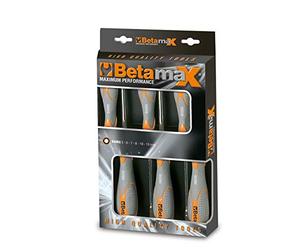 Beta 944BX/D6 - Juego de 6 llaves de vaso hexagonales con mango bimaterial (art. 943BX)