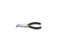 Beta Tools 1164-160K Alicates de punta plana con mandíbulas curvas, extra largas, mangos de PVC