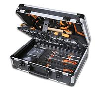 Beta Tools Beta 2056E/I-20 Herramientas, Maleta Porta Herramientas, Destornilladores, Combinados, Brújula, Juego de Llaves hexagonales