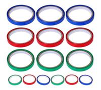 BETOOKY 18 Rollos de Cinta de Embalaje de Pvc para Cerrar Bolsas de Frutas y Verduras Adhesivo Fuerte, Diseño de Rollo Grande para Entornos Minoristas y Transporte