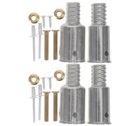 BETOOKY Adaptador de Extensión Rosca Metálica con Mango de Escoba para Accesorio de Reparación Resistente para Herramientas de Limpieza Doméstica