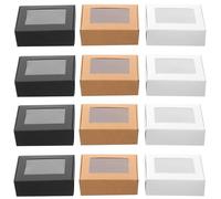 BETOOKY Cajas de Presentación para Jabones, 30 Cajas de Cartón Kraft Tamaño Compacto y Bordes Suaves, para Almacenamiento y Transporte Fácil en Oficina y Hogar