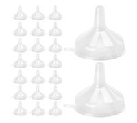 BETOOKY Embudos de Plástico Transparente 60 Piezas para Llenar Botellas Pequeñas Borde Liso para Aceites y Polvo en Uso Diario y Cocina