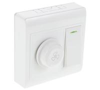 BETOOKY Interruptor de Ventilador de Techo Regulador de Intensidad y Control de Velocidad, Placa Unipolar Decorativa para Sala y Dormitorio, Panel Compatible Sistemas Inteligentes de