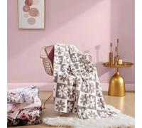 Betsey Johnson - Manta de Felpa Ultra Suave y acogedora, decoración del hogar, Ropa de Cama para Todas Las Estaciones (Cuadros de Margaritas, Manta de Gran tamaño)