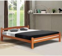 Bett LASSY, para colchón de 140x200, con somier, fabricado en madera de haya maciza, color natural