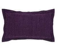 Better Trends Jullian Collection - Funda Decorativa Rectangular King de Chenilla Suave y Ligera con diseño a Rayas, 100% algodón, Lavable a máquina y Apta para Secadora, Ciruela