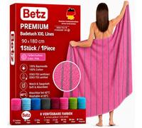 Betz Lines XXL Toalla de baño - Toalla de Playa Grande - Toalla de Sauna de algodón 100% - Toalla de Tumbona - 90x180 cm - Rosa