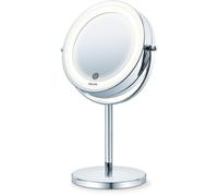 Beurer Espejo de maquillaje BS 55 - LED 18, aumento x7, pivotante, sensor táctil, gris