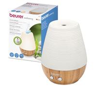 Beurer LA 40 Difusor de aceites Esenciales, 180 ml, difusor de Aromas ultrasónico con luz de Bienestar con 6 Colores y Cambio de Color, de Madera y Porcelana, para Habitaciones de hasta 20m2