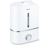 Beurer Humidificador de aire LB45 – Ultrasónico, 2 boquillas, 300 ml/h, pastillas aromáticas, blanco
