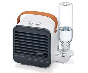Beurer LV 50 Fresh Breeze ventilador/enfriador de mesa, práctico, portátil y moderno, ventilador y humidificador 2 en 1, ideal para la oficina, sin aditivos químicos