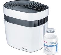 Beurer MK 500 + Salz, humidificador de aire por evaporación, depósito de 6 litros, color blanco, 24 W