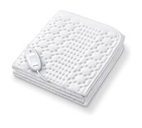 Beurer TS 19 Colchoneta térmica, Calientacamas con 3 niveles de temperature para una cama cálida y acogedora, lavable a máquina, parte superior e inferior de vellón, 130 x 75 cm