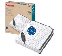 Beurer UB 60 Green Planet Calientacamas, materiales reciclados, con desconexión automática, 4 ajustes de temperatura, sistema de seguridad, 150 x 80 cm, interruptor LED extraíble, lavable a máquina