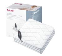 Beurer UB 74 cama térmica, manta eléctrica con apagado automático y protección contra sobrecalentamiento, manta ajustable tipo sábana, 3 niveles, lavable, 200x100 cm