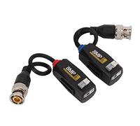 Bewinner 1 par de Balun de Vídeo HD 4K 8MP, Transceptor Balun Pasivo Protección contra Rayos 1080P, Compatible con Cámaras AHD CVI TVI CVBS, Interfaz Macho BNC para CCTV CAT5e/6