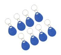 Bewinner 100 Tarjetas de Llavero de Proximidad Azules para Control de Acceso, Llave de Tarjeta de Identificación de 125 KHz, Carcasa de ABS Duradera, Llavero Portátil (tarjeta de identificación)
