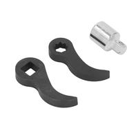 Bewinner 2 Cabezales Adaptadores de Barra de Palanca de 3/8 Estrella y 1/2 Cuadrado, Accesorio de Palanca de Acero CrV, Herramientas de Extracción de Medio Eje para, Elevación, Desmontaje, Uso